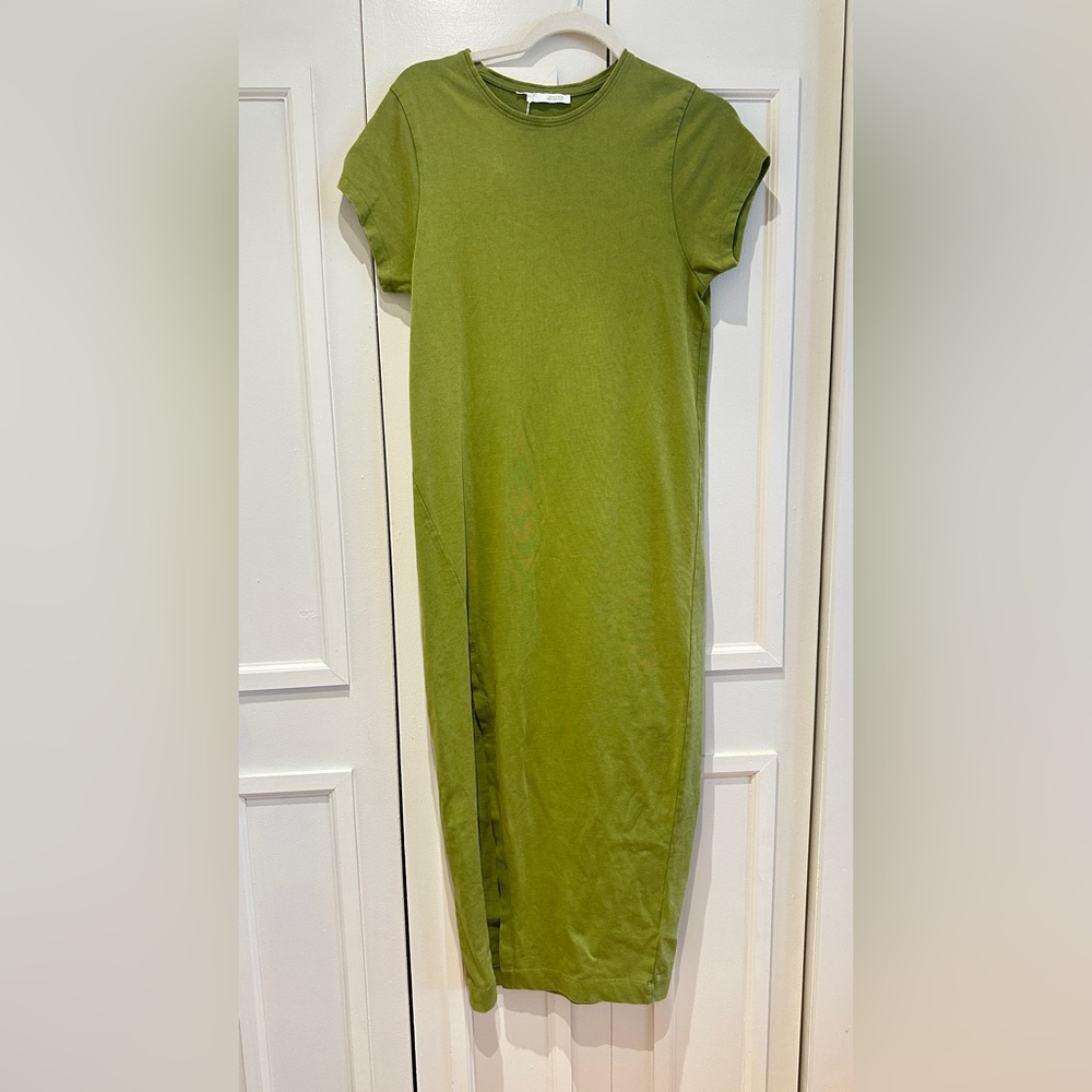 Zara Olive Green Midi Dress